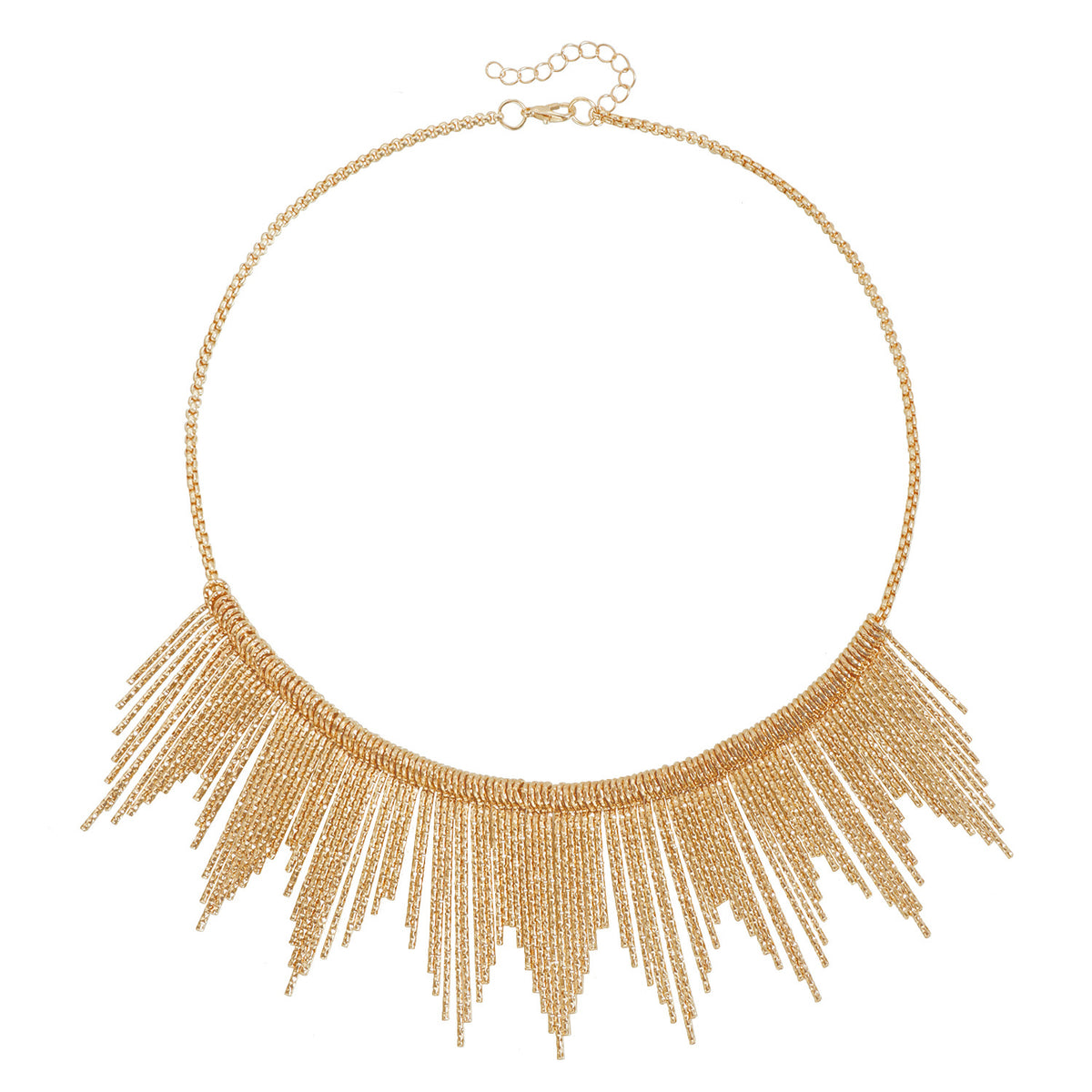 European and American Cross-Border Jewelry, Accessible Luxury, Metallic Texture, Short Necklace, Tassel Style, Sexy Shiny Halter Necklace