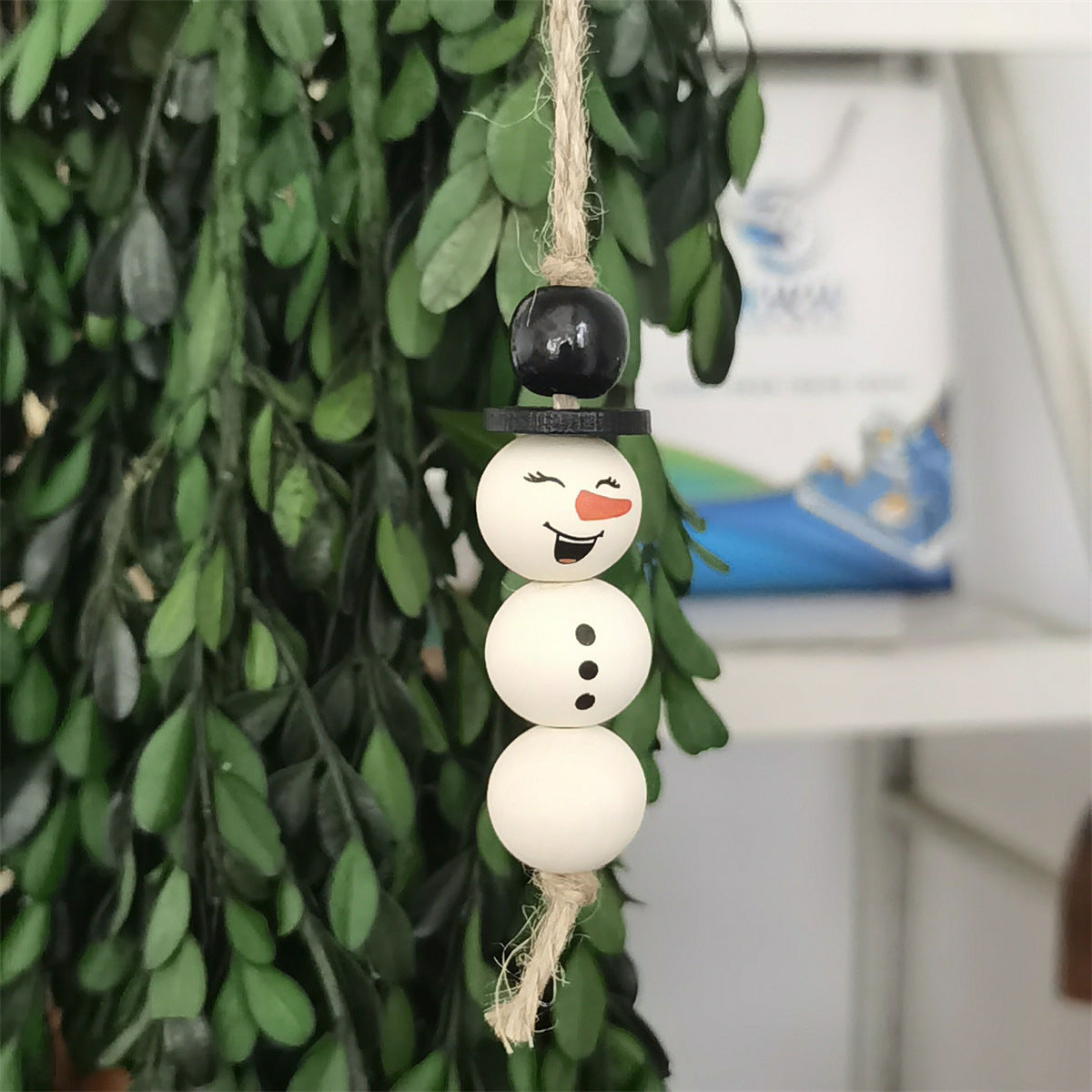 Merry Christmas Snowman Pendant Christmas Tree Decoration Hanging Ornaments Hand-woven Christmas Gifts Cross-border Foreign Trade Sources
