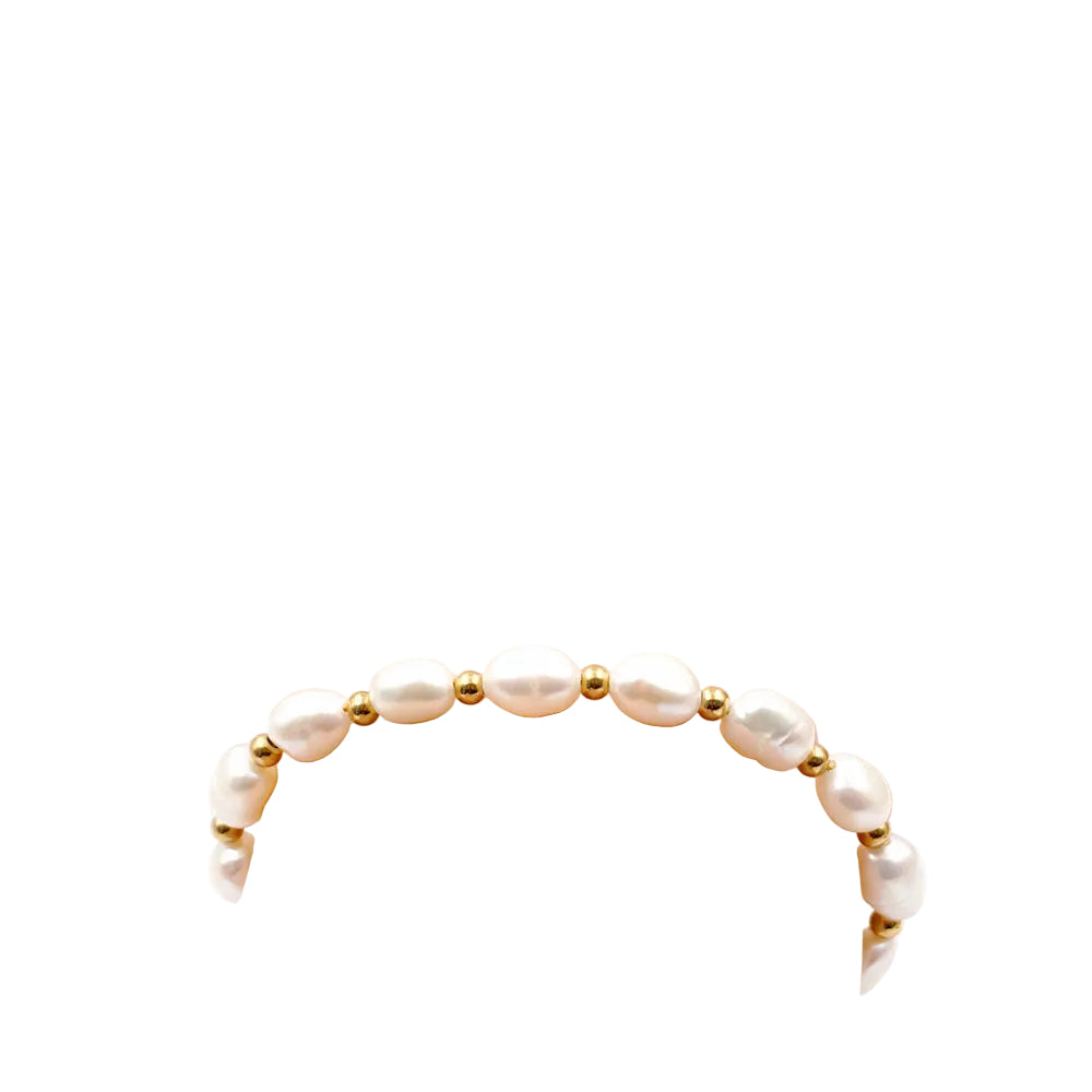 Simple Adjustable Pearl Colorful Jade Bracelet Spring and Summer Hand Jewelry Freshwater Pearl Hand Jewelry