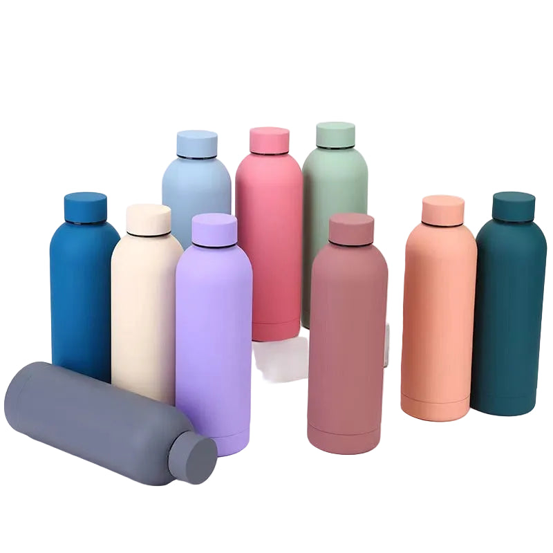304 stainless steel small-mouth bottle large-capacity thermos outdoor portable sports water bottle vacuum insulation