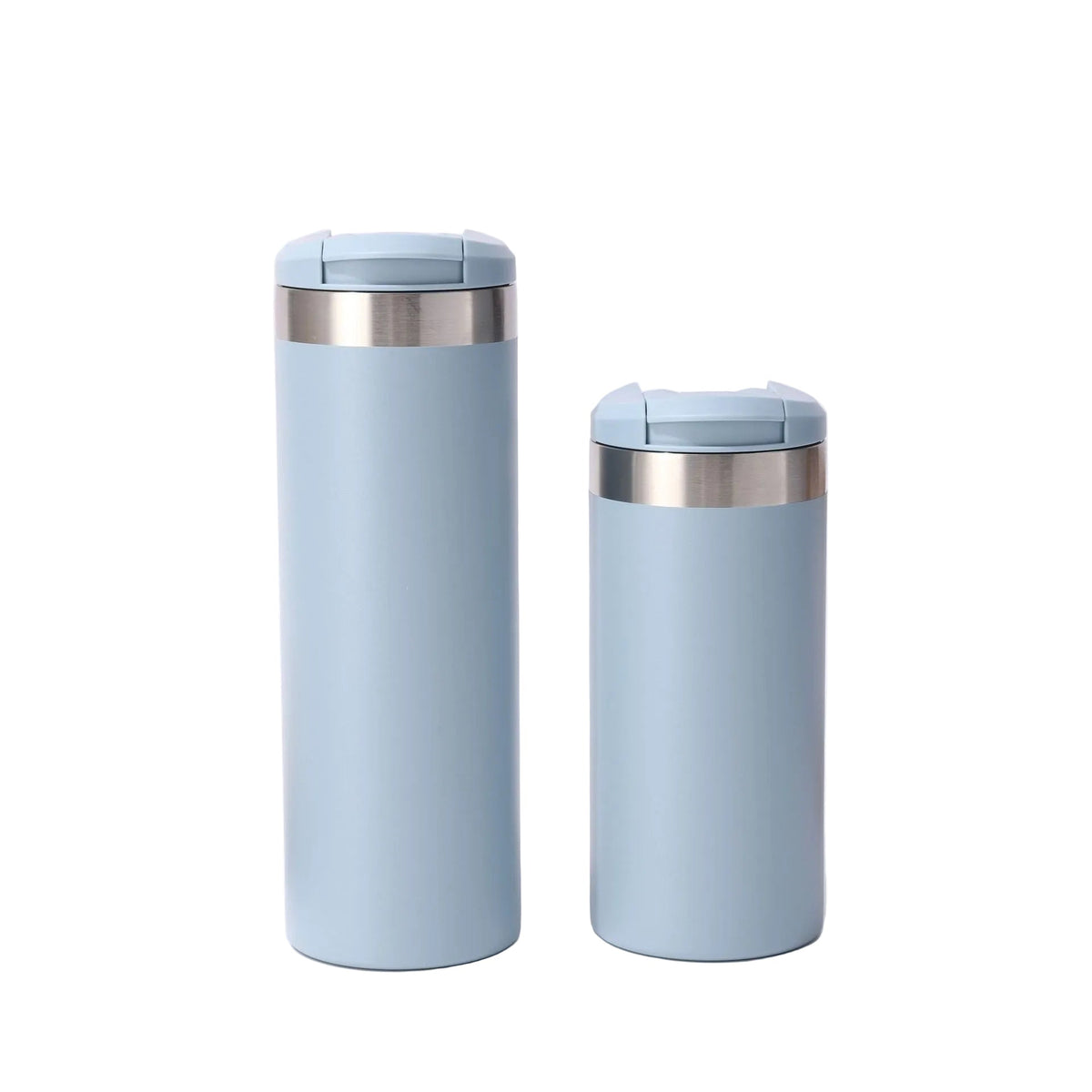 flip-top straight-sided thermos cup with 304 stainless steel inner liner double-layer vacuum portable coffee cup