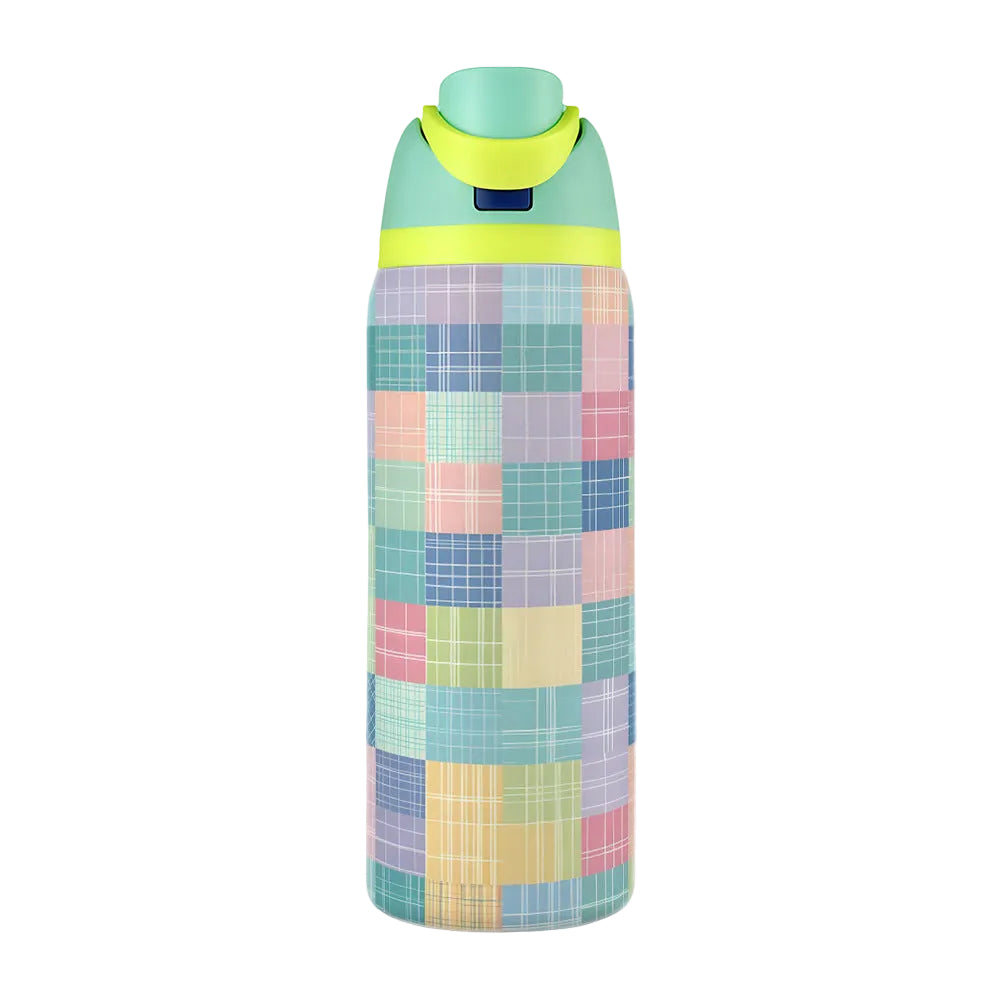 Water Cup 304 Vacuum Stainless Steel Thermos Cup Portable Satchel Straw Double Drink Sports Water Bottle for Men and Women