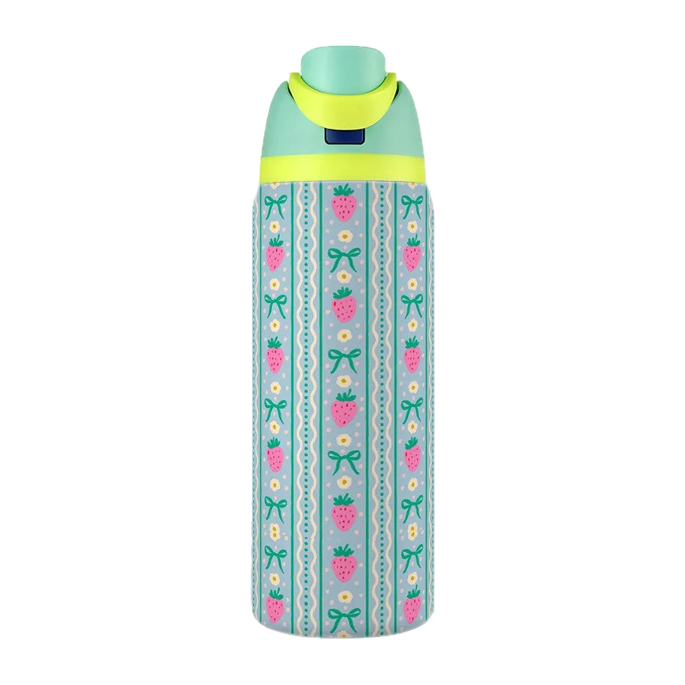 Water Cup 304 Vacuum Stainless Steel Thermos Cup Portable Satchel Straw Double Drink Sports Water Bottle for Men and Women