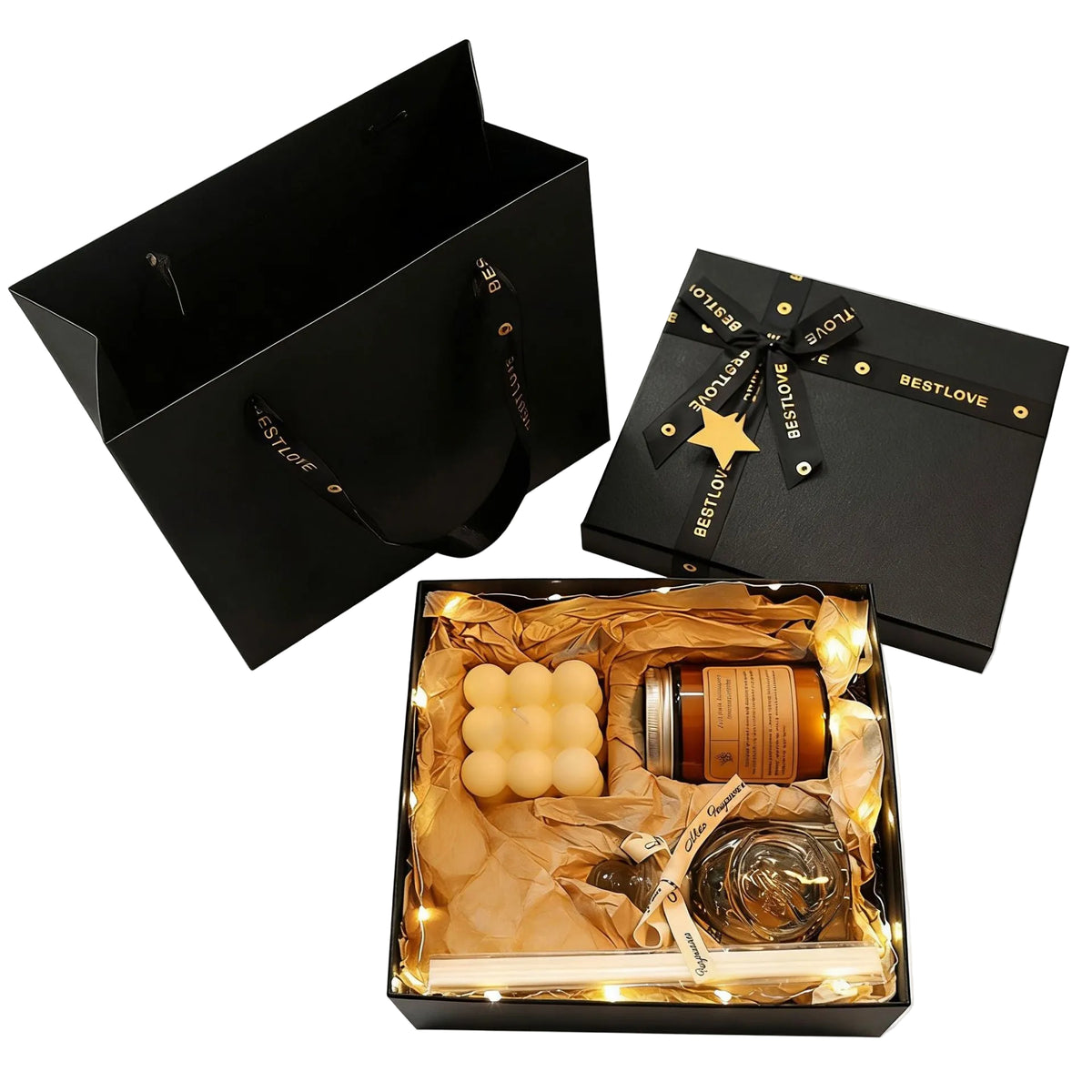 Premium Scented Candle Gift Box High-End Atmosphere Fragrance Long-Lasting Indoor Fragrance Wedding Souvenir Gift