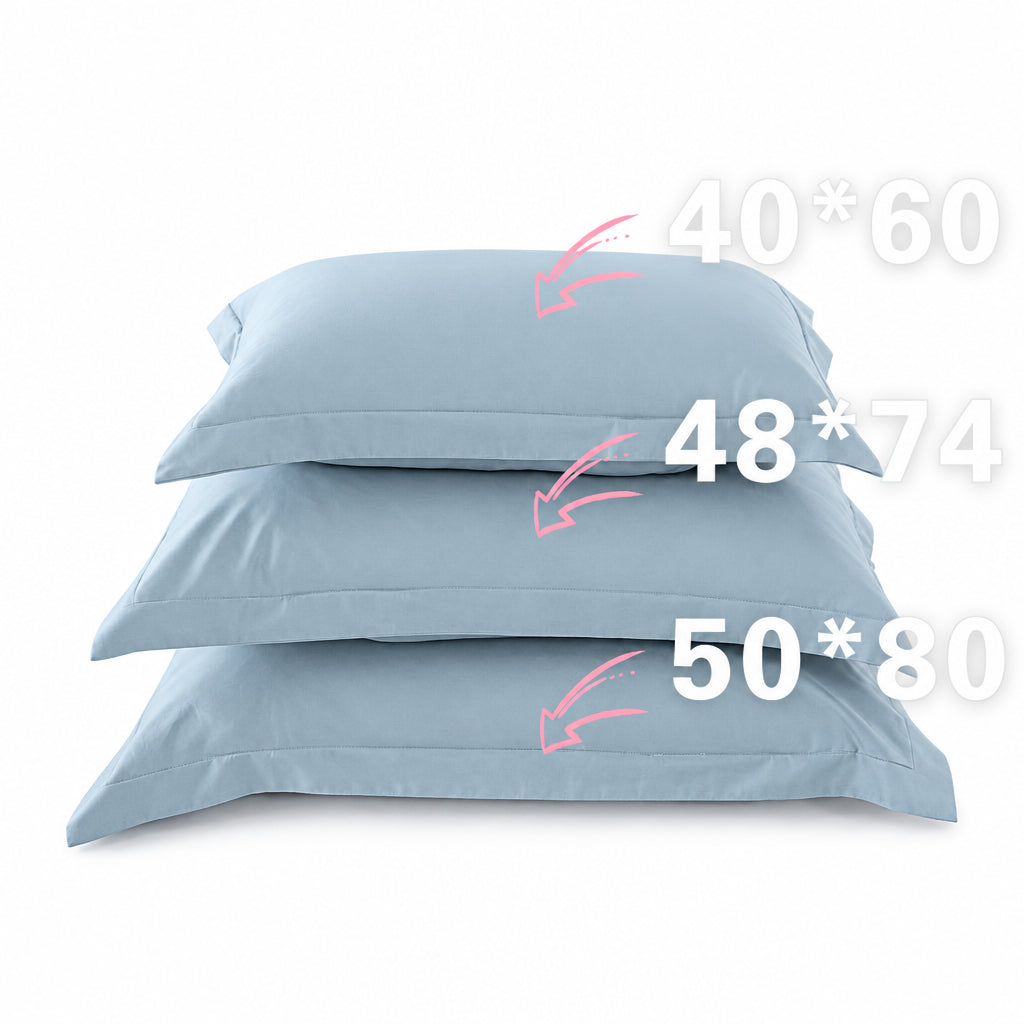 Pure Cotton Solid Color Pillowcase 50X80Cm Pure Cotton Pillowcase Set of 2 40X60Cm Single Student Pillowcase Gray