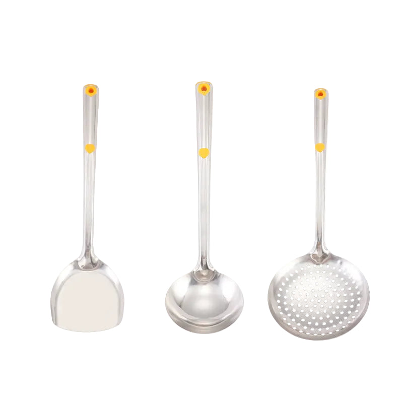 Stainless Steel Cooking Spoon Skimmer Hot Pot Spoon Household Kitchen Utensils Skimmer Set Cooking Spatula