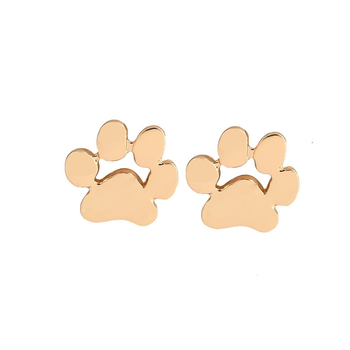Popular jewelry fashion cute paw earrings cat and dog paw stud earrings