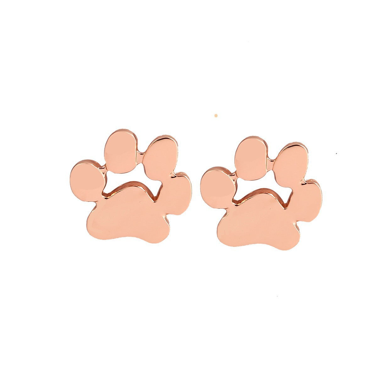 Popular jewelry fashion cute paw earrings cat and dog paw stud earrings