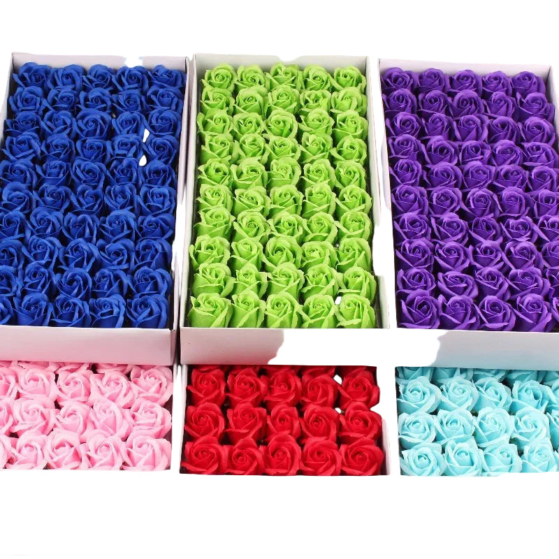 Three-Layer Eternal Flower Soap Flower Rose Handmade DIY Materials Dried Flower Bouquet