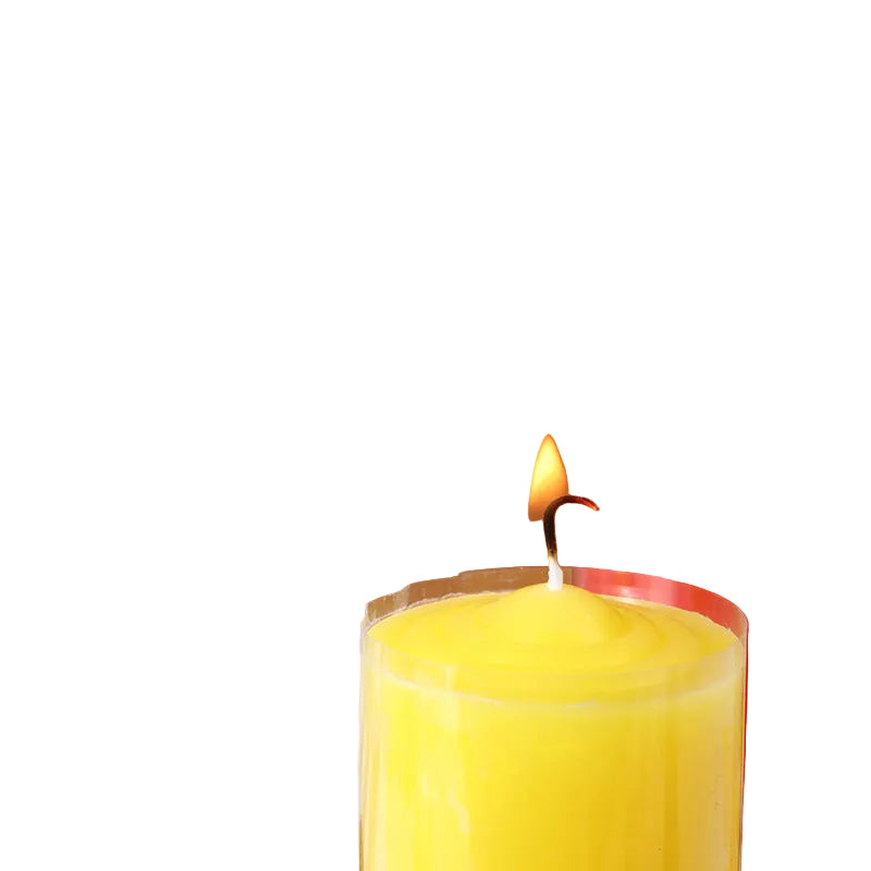 red and white candle color smoke-free odorless greenhouse long rod cylindrical candle