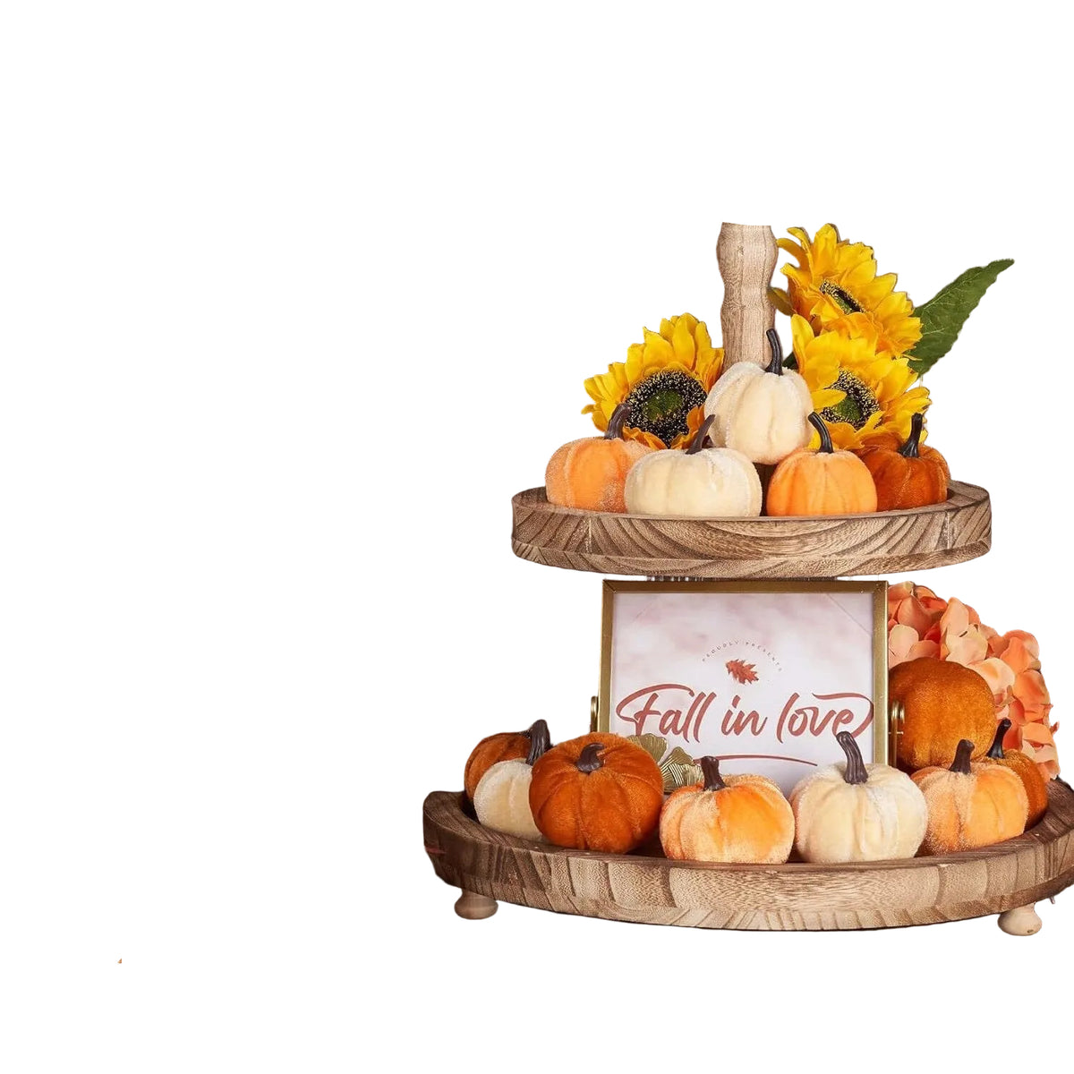 Simulated Velvet Small Pumpkin Ornaments Autumn Harvest Decorations Halloween Holiday Props Set