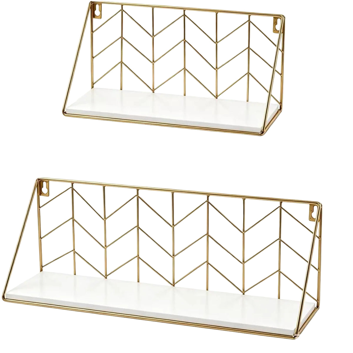 Iron grid storage rack for kitchen and bathroom partition shelf wall-mounted decorative plant stand