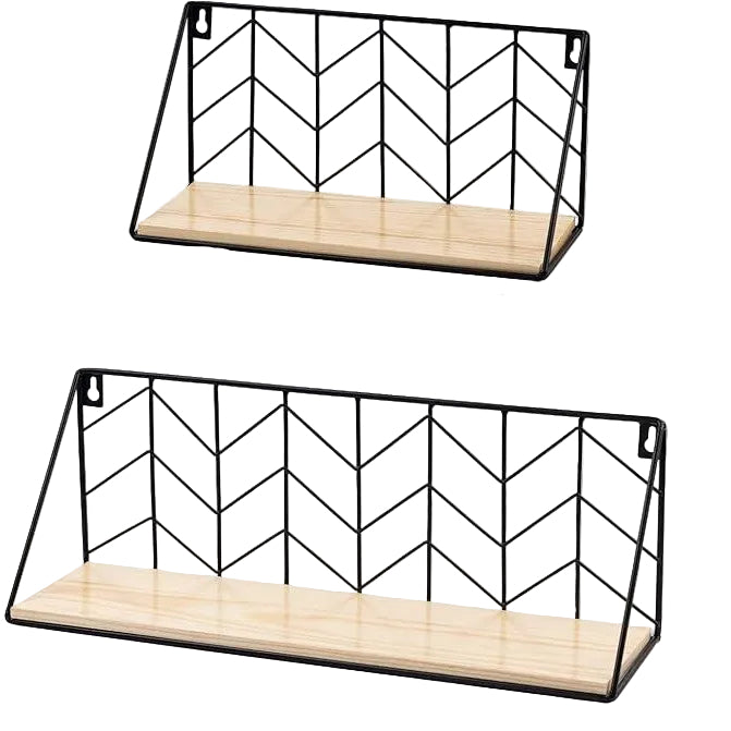 Iron grid storage rack for kitchen and bathroom partition shelf wall-mounted decorative plant stand