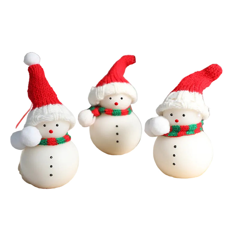 Soybean Wax Christmas Snowman Aromatherapy Candle Hand Gift Diy