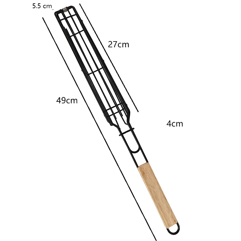 Grilled Chicken Plate Retractable Barbecue Fork Barbecue Mesh Barbecue Grill Rack
