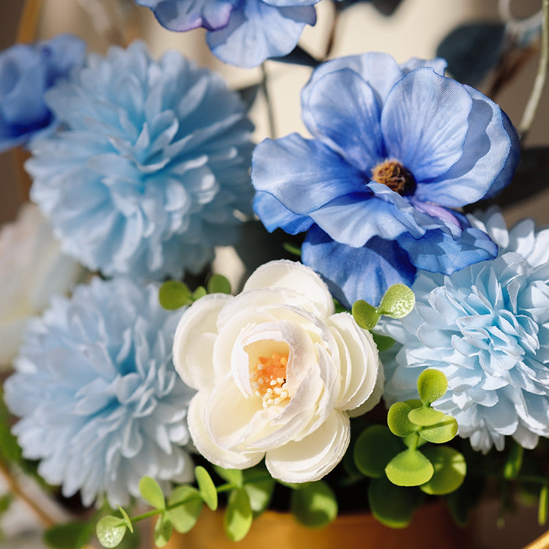 Artificial Flowers Iron Flower Stands Dining Table Decorations Housewarming Floral Arrangements