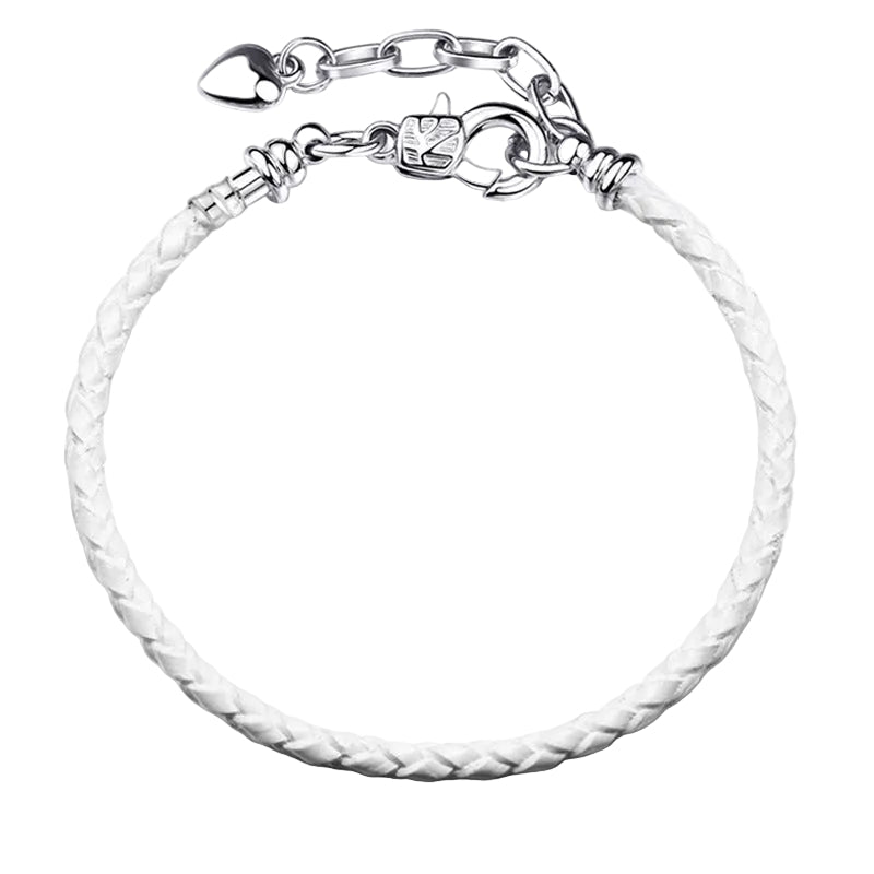 Transporter Finished Red  Love Extension Chain Lobster Buckle Leather Rope Leather Bracelet