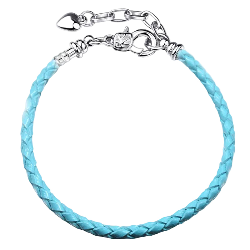 Transporter Finished Red  Love Extension Chain Lobster Buckle Leather Rope Leather Bracelet