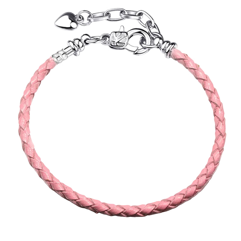 Transporter Finished Red  Love Extension Chain Lobster Buckle Leather Rope Leather Bracelet