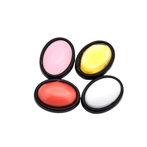 Sew on Taiwan Acrylic Oval Shaped Beads Multi-Strand Links/g arment Accessories/ -Mixed Color