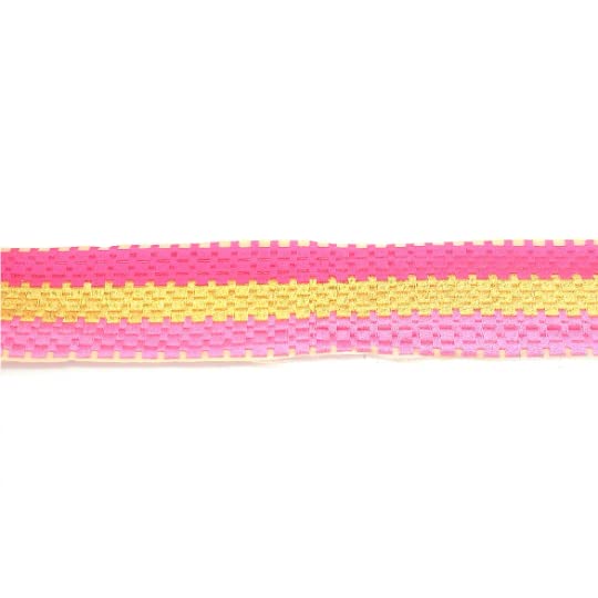 Geometric Decorative Multicolour Trim lace Patch/Embroidered Pink Patch/Iron on Patch