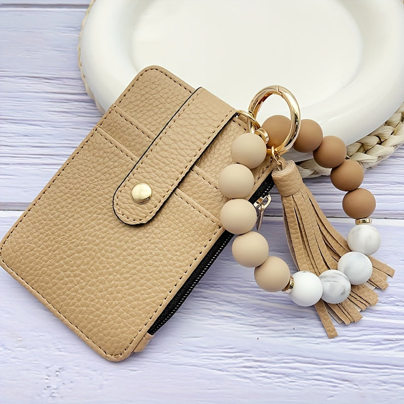 1pc Stylish Leopard Sun Flower Cow Pattern Silicone Bangle - Western Cowboy Bag Bead Keychain, Ladies Wallet Card Holder, Fashionable Key Ring with Unique Design and Colorful Pattern