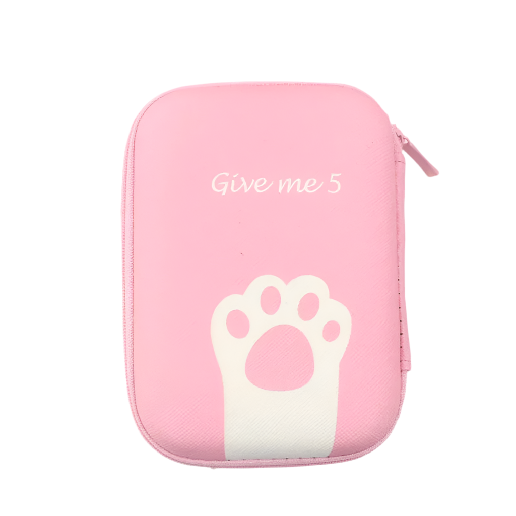 Hemasa Hello Kitty Charger Cable Storage Bags /Earphone Phone Data Line USB Storage Box Protector Case Coin Purses