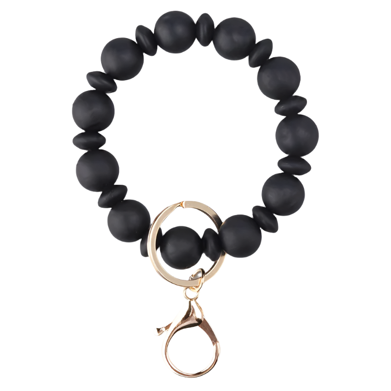Hemasa  Silicone Beads Bracelet Key Ring for  Birthday Gift/Gift