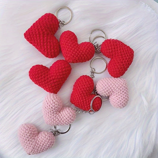 1pc Love Heart Keychain Cute Key Chain Ring Bag Backpack Charm Car Key Pendant Mother's Day Valentine's Day Gift