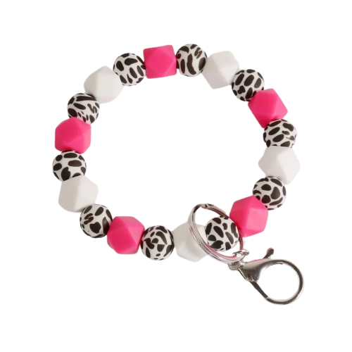 Heamsa Silicone  Beads Keychain/ Wristlet Gifts for Women