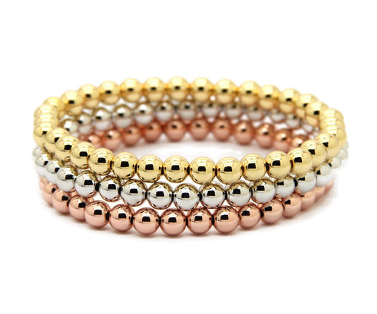 Beads Stretchable Bracelets(Set of 3)