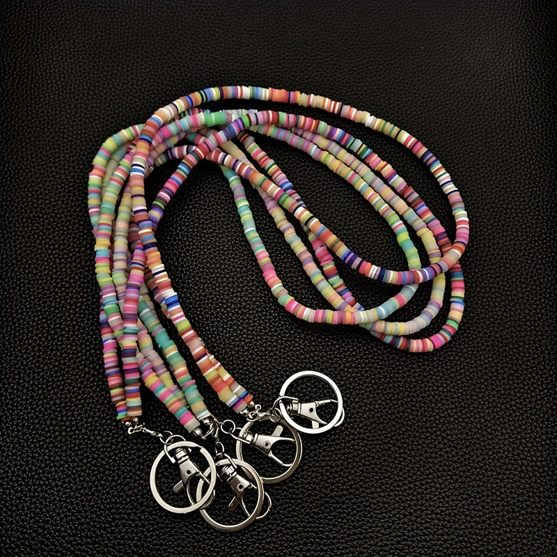 Hemasa  Phone Lanyard Soft Clay Keychain Bag Backpack Car Charm