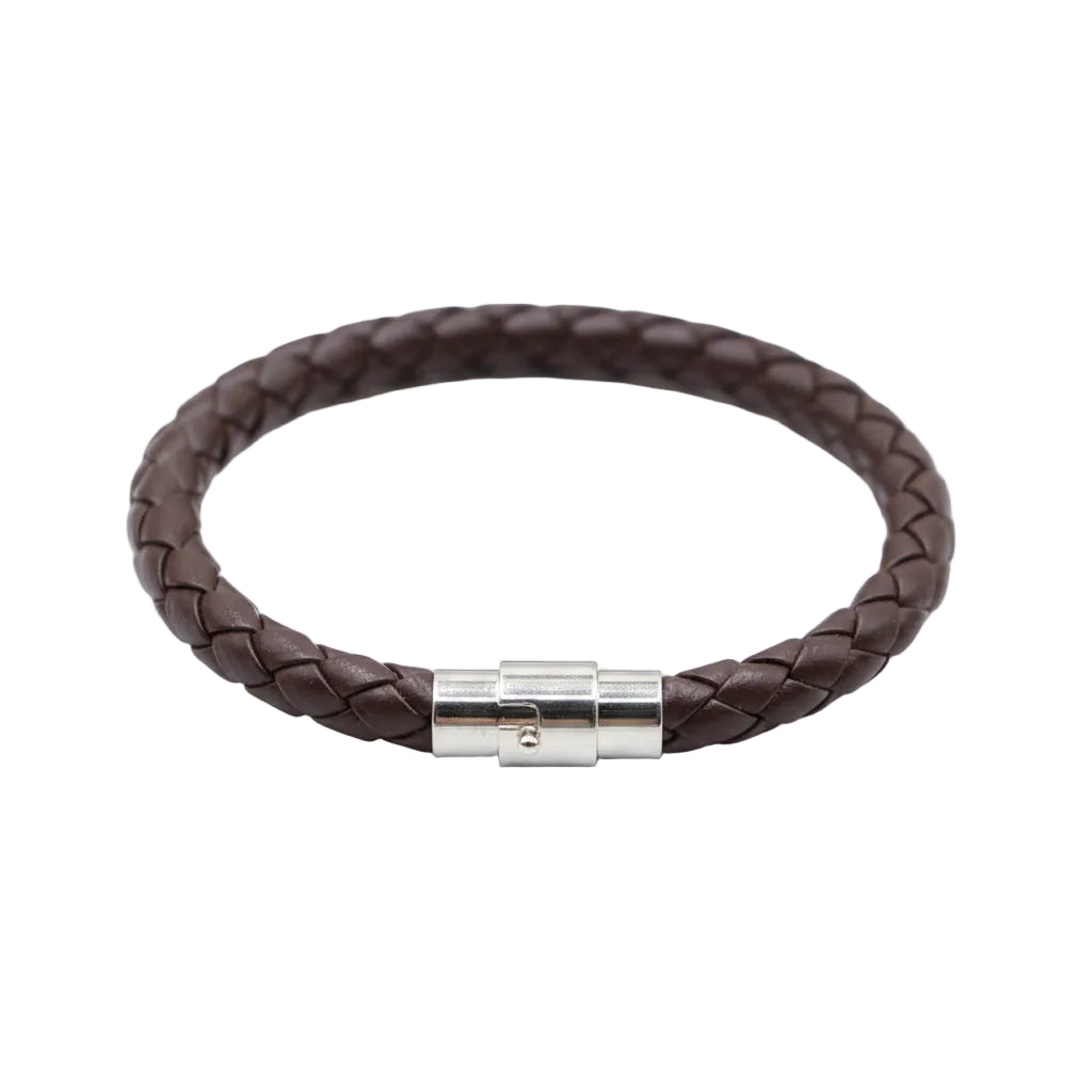 Magnetic buckle PU bracelet wish men's woven leather rope leather couple bracelet