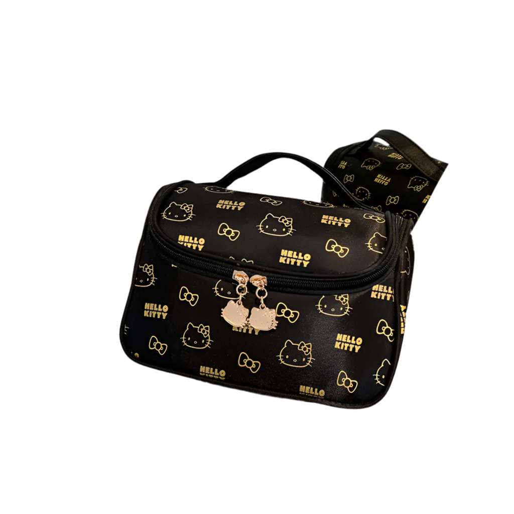 Hemasa Hello Kitty Makeup Bag  /Cosmetic Bags / Makeup Pouch Cute Travel Organizer Toiletry Box Make Up Cases