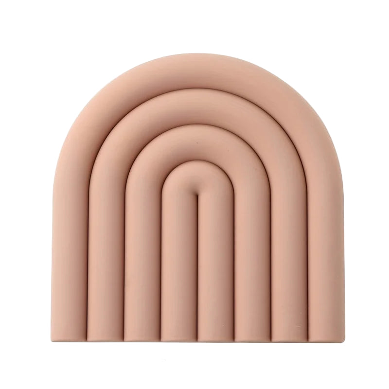 Hemasa 15cm Silicone  Rainbow Shaped Heat-Resistant  Coaster