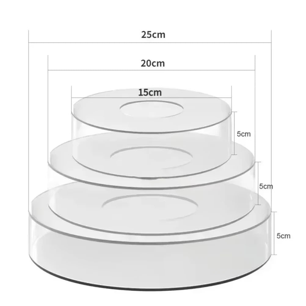 Acrylic cake stand Fillable lamp candy flower display stands Stackable Display Box for Wedding Birthday Party Table Pastry Decor