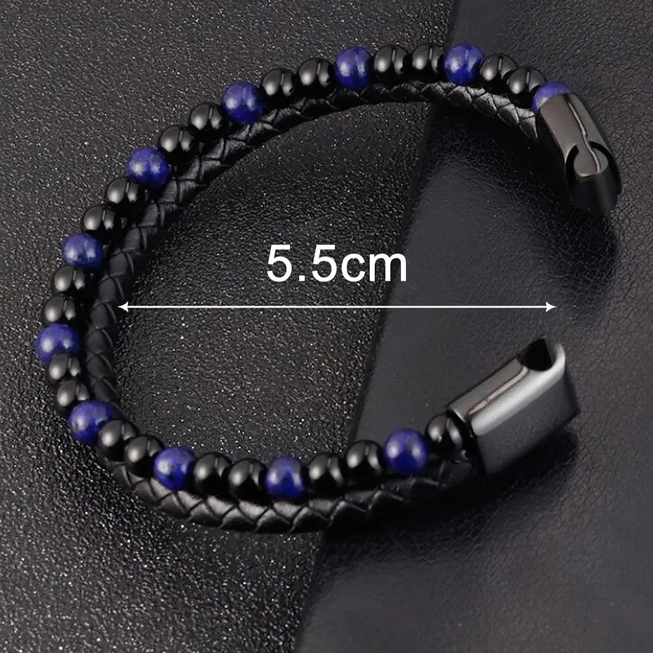 Hemasa Tiger's Eye Bracelet-Black Obsidian Strength Calming Healing Stone Men's Bracelet-Spiritual Protection Balance Meditation Bracel
