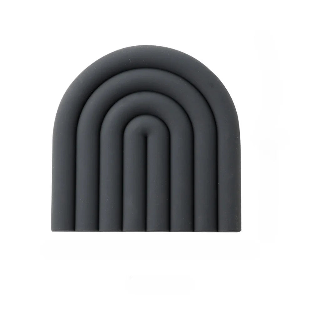Hemasa 15cm Silicone  Rainbow Shaped Heat-Resistant  Coaster