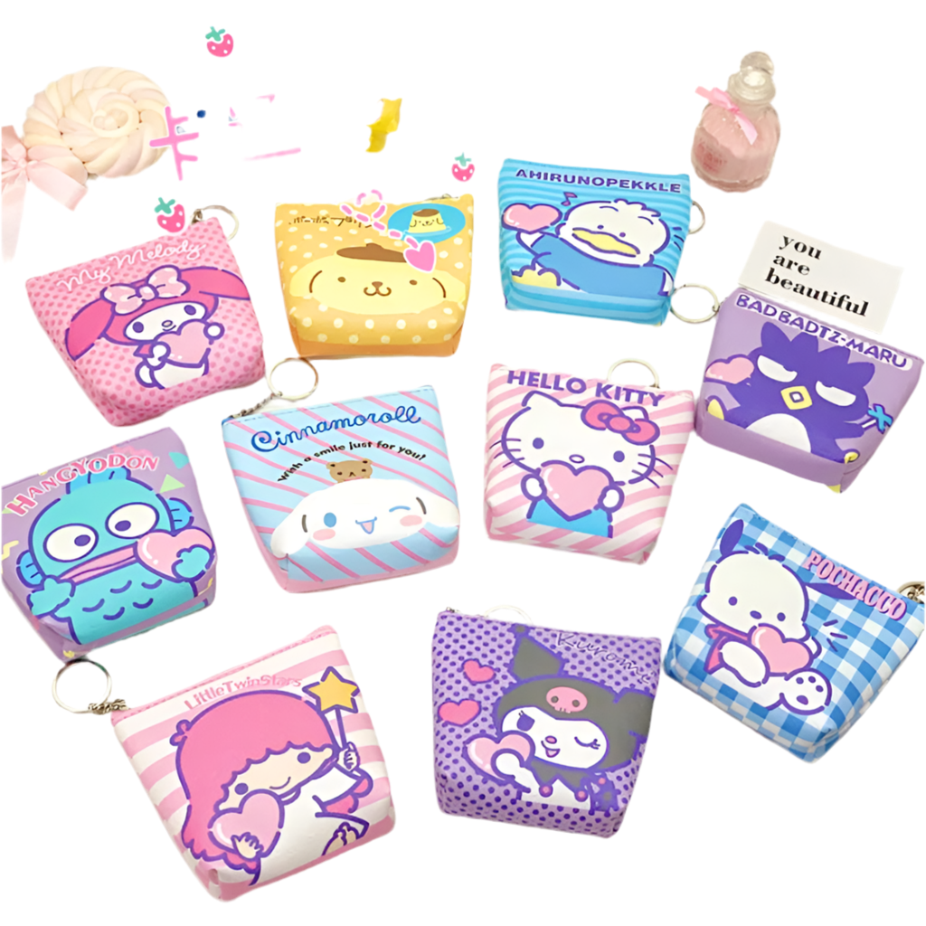 Hemasa Hello Kitty Cute Coin Purses /Girls cute wallet/ Keychains Case