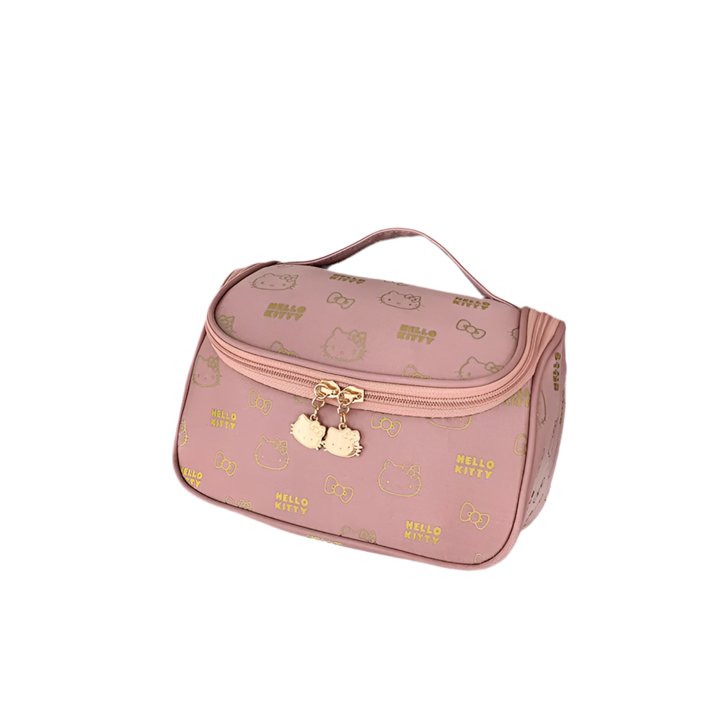 Hemasa Hello Kitty Makeup Bag  /Cosmetic Bags / Makeup Pouch Cute Travel Organizer Toiletry Box Make Up Cases