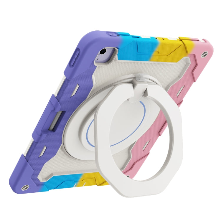 Armor Portable Rotating Ring Holder Silicone Tablet Case with Pen Slot, For iPad Air 13 2024 / 2025 / 2026, For iPad Air 11 2024 / 2025 / 2026, For iPad Pro 13 2025 / 2024, For iPad Pro 11 2025 / 2024, For iPad mini 6 / mini 2024, For iPad 2022        ...