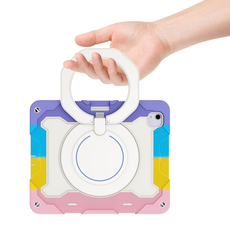 Armor Portable Rotating Ring Holder Silicone Tablet Case with Pen Slot, For iPad Air 13 2024 / 2025 / 2026, For iPad Air 11 2024 / 2025 / 2026, For iPad Pro 13 2025 / 2024, For iPad Pro 11 2025 / 2024, For iPad mini 6 / mini 2024, For iPad 2022        ...