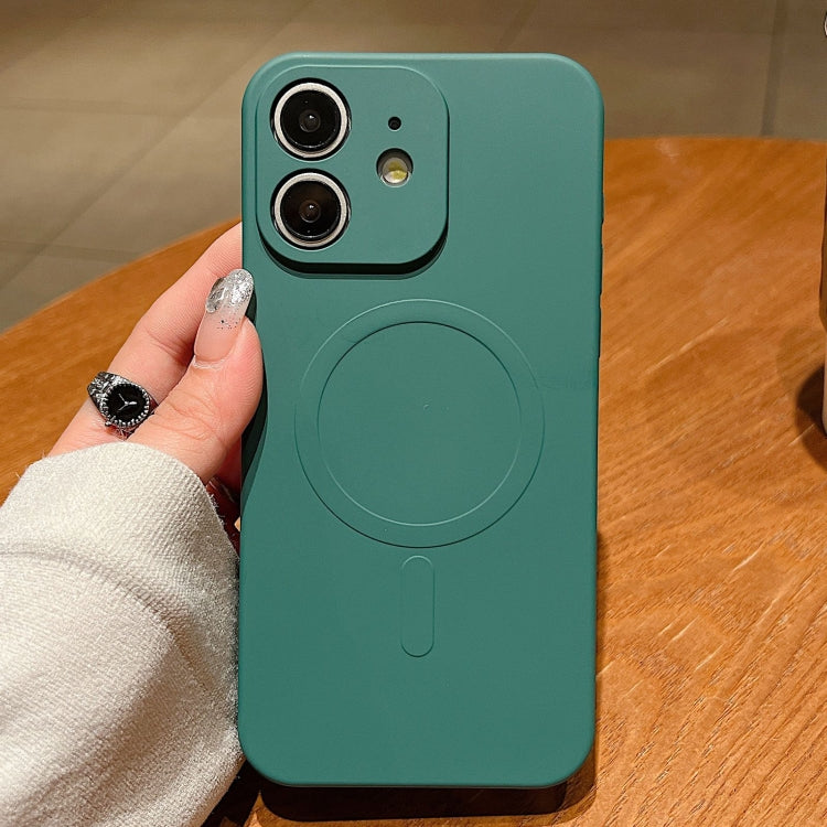 Solid Color Liquid Silicone MagSafe Magnetic Phone Case, For iPhone 15 Pro Max, For iPhone 15 Pro, For iPhone 15 Plus