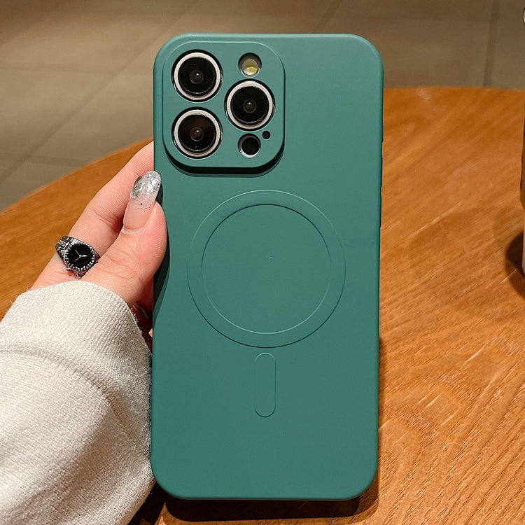 Solid Color Liquid Silicone MagSafe Magnetic Phone Case, For iPhone 13 Pro, For iPhone 13, For iPhone 12