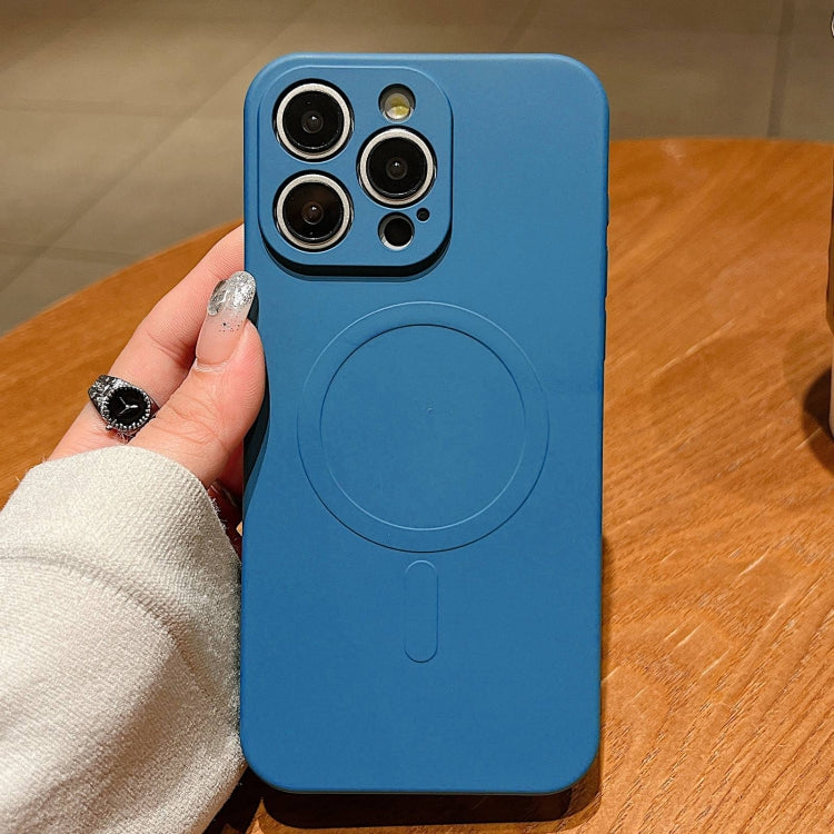 Solid Color Liquid Silicone MagSafe Magnetic Phone Case, For iPhone 12 Pro Max, For iPhone 12 Pro, For iPhone 11 Pro Max
