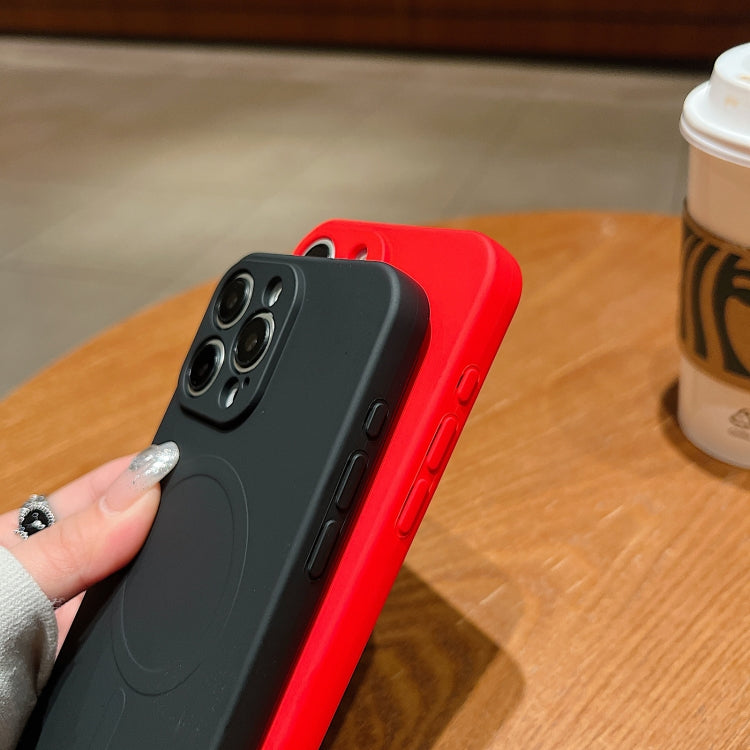 Solid Color Liquid Silicone MagSafe Magnetic Phone Case, For iPhone 15, For iPhone 14 Plus, For iPhone 14