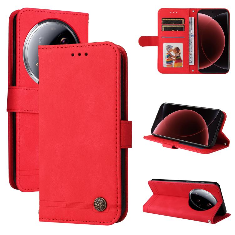 Skin Feel Life Tree Metal Button Leather Phone Case, For Xiaomi Poco M7 4G 171mm, For Xiaomi 15T Pro 5G, For Xiaomi 15T 5G, For Xiaomi 15 Ultra, For Xiaomi 15 Pro, For Xiaomi 15, For Xiaomi 14T Pro, For Xiaomi 14T