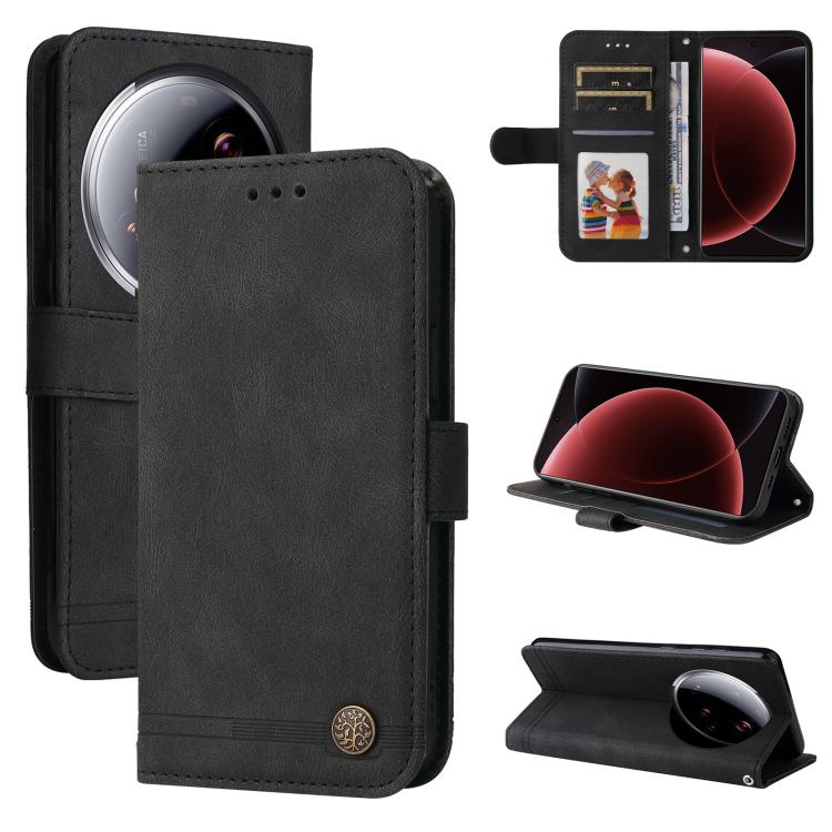 Skin Feel Life Tree Metal Button Leather Phone Case, For Xiaomi Poco M7 4G 171mm, For Xiaomi 15T Pro 5G, For Xiaomi 15T 5G, For Xiaomi 15 Ultra, For Xiaomi 15 Pro, For Xiaomi 15, For Xiaomi 14T Pro, For Xiaomi 14T