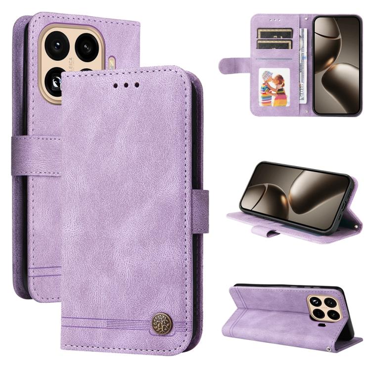Skin Feel Life Tree Metal Button Leather Phone Case, For Xiaomi Poco M7 4G 171mm, For Xiaomi 15T Pro 5G, For Xiaomi 15T 5G, For Xiaomi 15 Ultra, For Xiaomi 15 Pro, For Xiaomi 15, For Xiaomi 14T Pro, For Xiaomi 14T