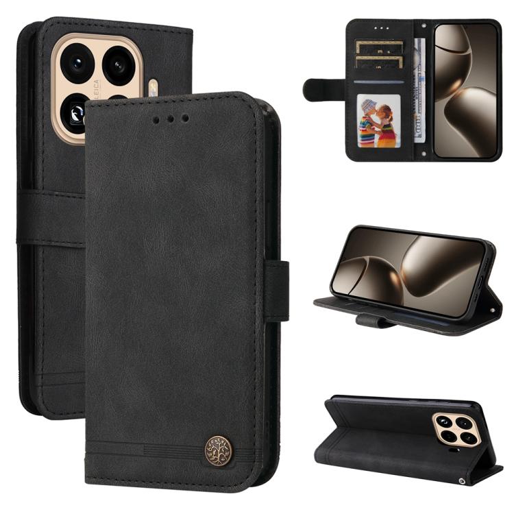 Skin Feel Life Tree Metal Button Leather Phone Case, For Xiaomi Poco M7 4G 171mm, For Xiaomi 15T Pro 5G, For Xiaomi 15T 5G, For Xiaomi 15 Ultra, For Xiaomi 15 Pro, For Xiaomi 15, For Xiaomi 14T Pro, For Xiaomi 14T